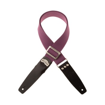 Stripe SC Cotton Prugna 5 cm terminali Twinkle Nero, fibbia Recta Argento