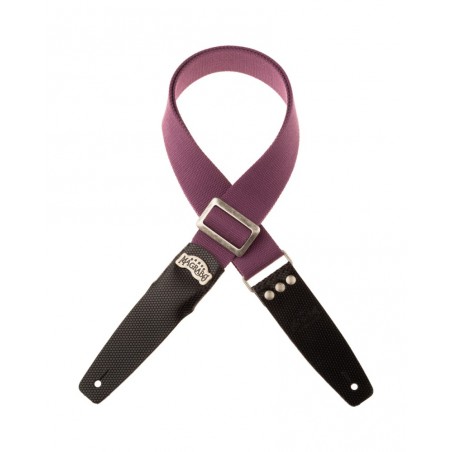 Stripe SC Cotton Prugna 5 cm terminali Twinkle Nero, fibbia Recta Argento