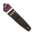Stripe SC Cotton Prugna 5 cm terminali Twinkle Nero, fibbia Recta Argento