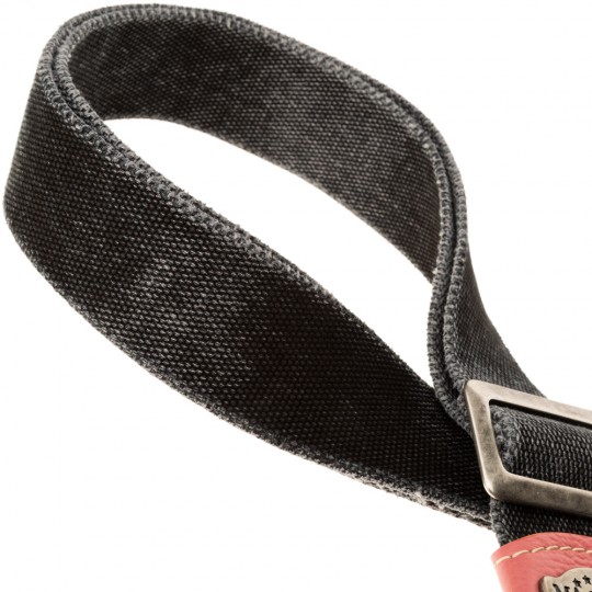 Stripe SS Cotton Washed Nero 5 cm terminali Colors Litchy, fibbia Recta Argento Stripe SS Cotton Washed Nero 5 cm terminali Colors Litchy, fibbia Recta Argento