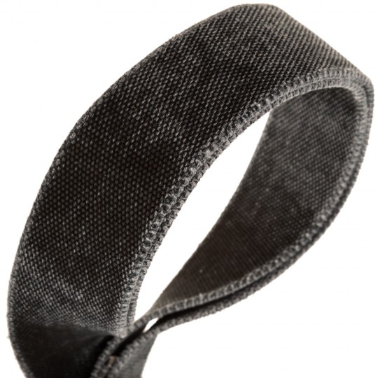 Stripe SS Cotton Washed Nero 5 cm terminali Colors Litchy, fibbia Recta Argento Stripe SS Cotton Washed Nero 5 cm terminali Colors Litchy, fibbia Recta Argento