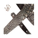 Holes HC Embossed Cocco Dalma Argento 6 cm