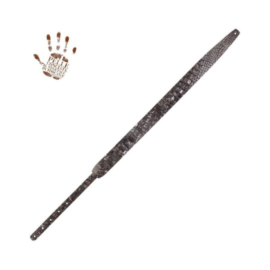 Holes HC Embossed Cocco Dalma Argento 6 cm