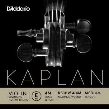 Kaplan - Corda MI per violino, non-whistling, alluminio