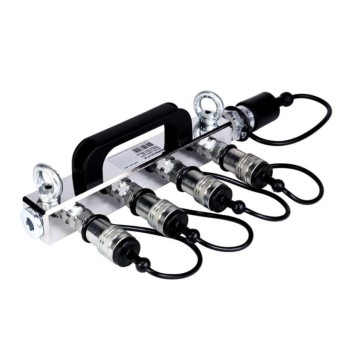 CO2 distrib. block - 1x 3/4 hose in, 4x 3/8 ou