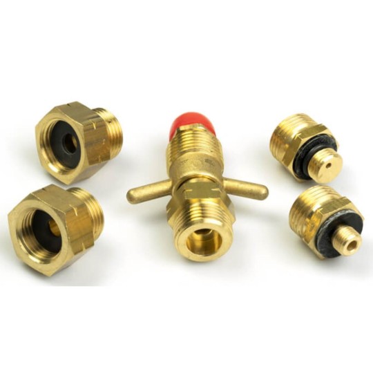 Propane gas adapter set for various countries