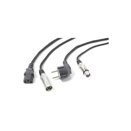 CX02-15  Shuko/XLR F-IEC/XLR M 15m