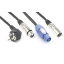 CX03-5 Shuko/XLR F-PwcA/XLR M 5m