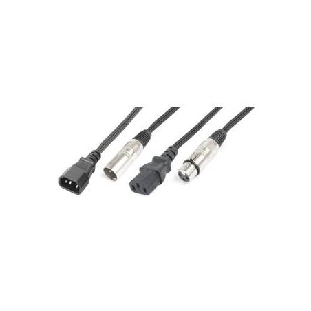 CX09-15 IEC M/XLR M-IEC F/XLR F 15m
