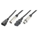 CX09-15 IEC M/XLR M-IEC F/XLR F 15m
