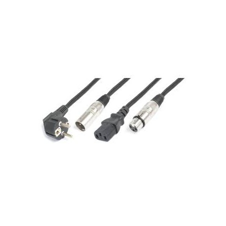 CX10-15 Shuko/XLR M-IEC F/XLR F 15m