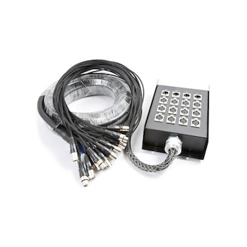 CX160 Stage Snake XLR 12 F+4 M 15m