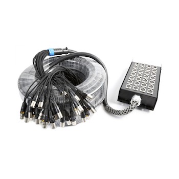CX166 Stage Snake XLR 24 F+4 M 30m