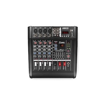 AM5A 5 Channel Amplified Mixer BT