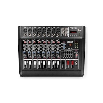 AM8A 8 Channel Amplified Mixer BT