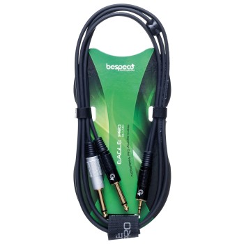 Cavo interlink - jack stereo  3,5 mm - 2 x jack  6,3 mm