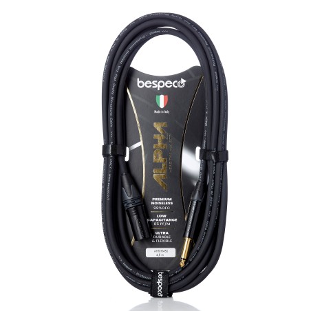 Cavo per speaker attivo - cannon maschio - jack  6,3 mm