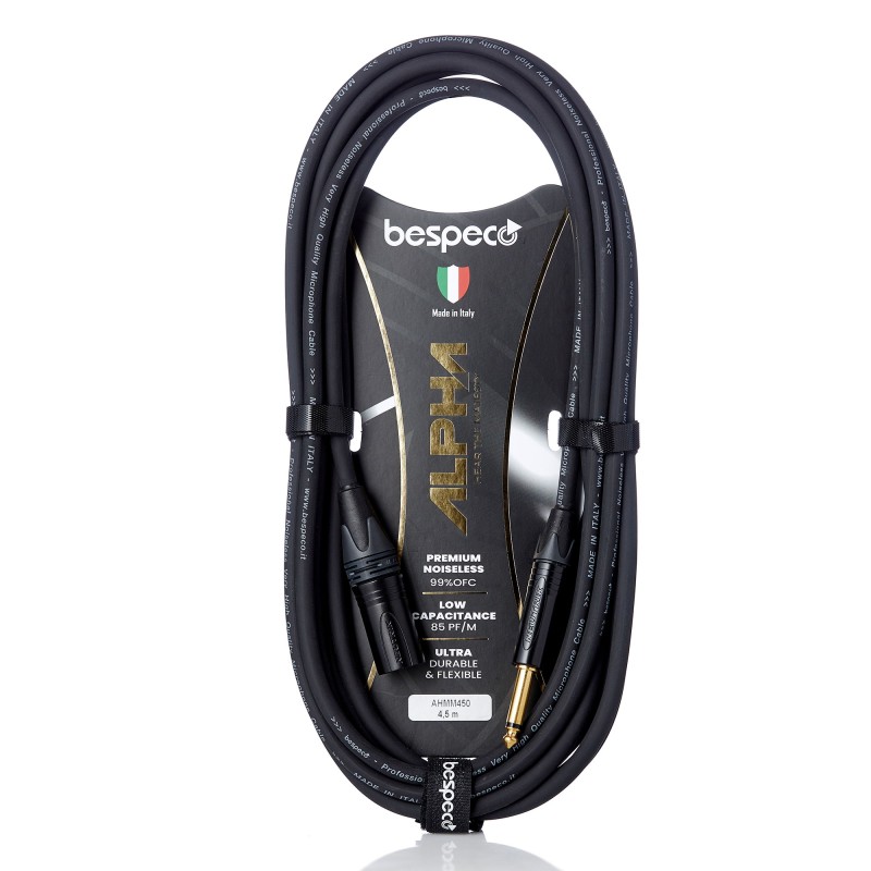 Cavo per speaker attivo - cannon maschio - jack  6,3 mm