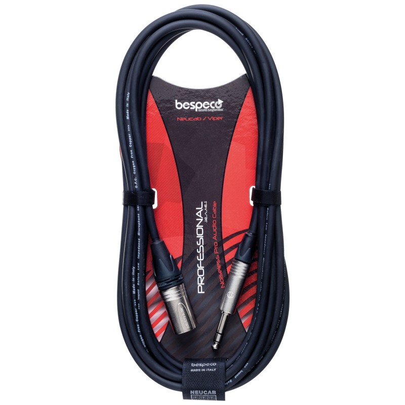 Cavo per speaker attivo - cannon maschio - jack  6,3 mm TRS