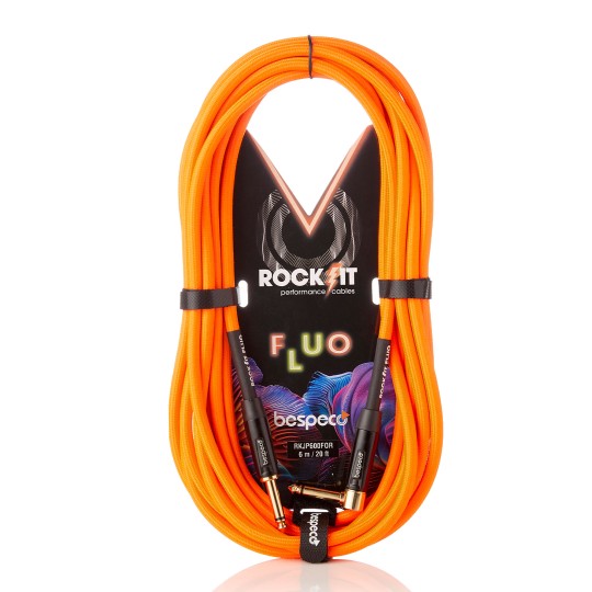 Cavo fluo per strumento - jack  6,3 mm - jack  6,3 mm 90