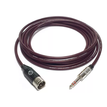 Dammi un cavo! XLR Maschio-Jack 1,25m - Rosso Borgogna