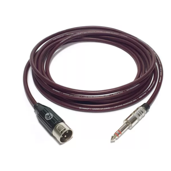 Dammi un cavo! XLR Maschio-Jack 5,25m - Rosso Borgogna