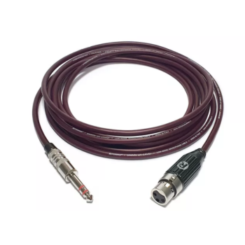 Dammi un cavo! XLR Femmina-Jack TRS 5,25m - Rosso Borgogna