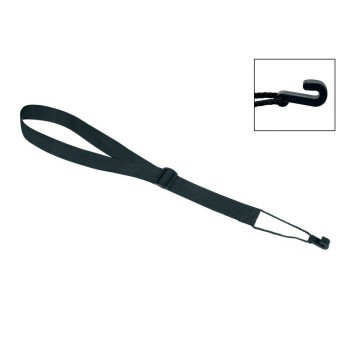 Tracolla per chitarra classica, nylon nero, larghezza 40mm
