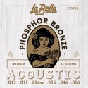 Muta corde chitarra acustica Phosphor Bronze, 013-056, medium
