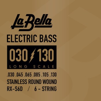 Muta corde basso RX Stainless Round Wound, 6 corde, 030-130