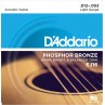 EJ16 in bronzo fosforoso per chitarra acustica, Light, 12-53