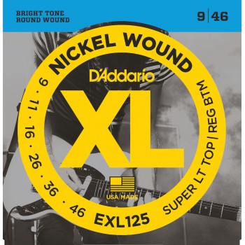EXL125 Nickel Wound, Super Light Top/Regular Bottom, 9-46