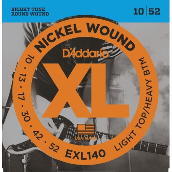 EXL140 Nickel Wound, Light Top/Heavy Bottom, 10-52