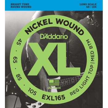 EXL165 Nickel Wound, Custom Light, 45-105, Long Scale