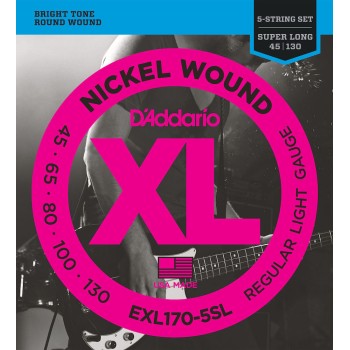 EXL170-5SL, 5 corde, Nickel Wound, Light, Super Long Scale
